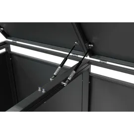 Westmann Mülltonnenbox für 2 Tonnen 2 x 240 l 132 x 80 x 116 cm anthrazit/holzoptik