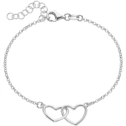 Smart Jewel Armband mit Herzen, Silber 925 Damen 