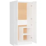 vidaXL Kleiderschrank Weiß 82,5x51,5x180 cm Holzwerkstoff