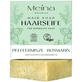 Bio Haarseife für Haarwachstum mit Brennnessel, Rosmarin und Pfefferminze, Or...