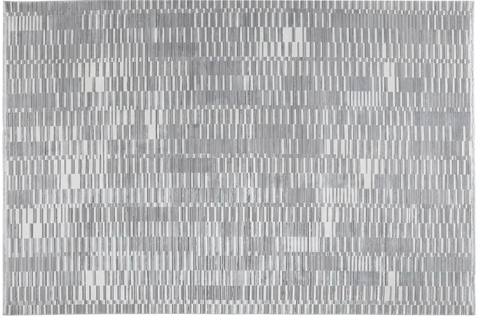 Jette Home Webteppich  Sleek , grau , Synthetische Fasern,Viskose , Maße (cm): B: 140