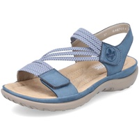 Rieker Damen Sandalen Sonne, blau 41