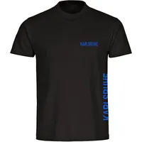 Multifanshop Herren T-Shirt - Karlsruhe - Brust & Seite