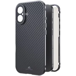360° Glass Cover für Apple iPhone 16 (Schwarz, Transparent)