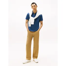Tommy Hilfiger 1985 Regular Fit Poloshirt aus Baumwoll-Mix, Jeansblau, M
