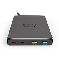 SBS GaN-Ladestation (75 W, Power Delivery, Adaptive Fast Charge), USB Ladegerät, Schwarz