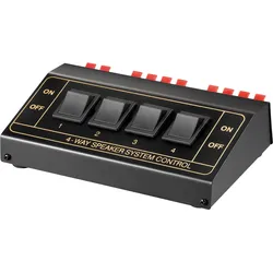 Wentronic goobay AVS12-4 - Audio-Switch - 4 x Audio - Desktop