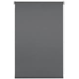 Deco Company Klemmrollo, Blickdicht, Lichtdurchlässig, Lichtschutz, Blendschutz, Rollo für Fenster ohne Bohren, Polyester, Anthrazit, 80 x 150 cm