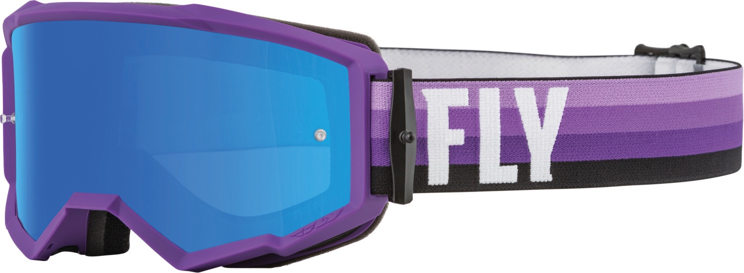Fly Racing Zone Motorcrossbril, zwart-donkerrood