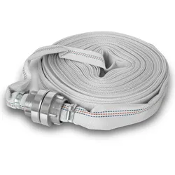 EBERTH 1" Feuerwehrschlauch 20m mit Storz Kupplung, Gewebeschlauch für Industrie, Wasser, Pumpe, Garten, Storz 25-D
