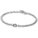 Pandora Signature Ausdrucksstarkes Pavé Kettenarmband aus Sterling Silber mit Zirkonia, Größe: 16cm, 592777C01-16