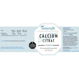 NATURAFIT Calcium Citrat Kapseln