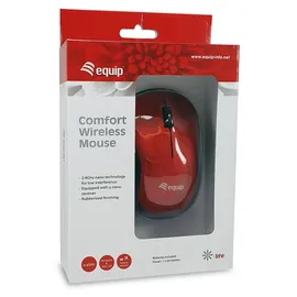 Equip Optische Maus kabellos rot