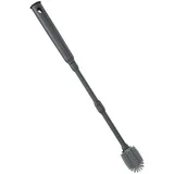 Metaltex Brush-Up Flaschenbürste, verstellbar 30-40cm, Silikon, grau