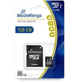 MediaRange microSDXC MR945 128GB Class 10 UHS-I U1 + SD-Adapter