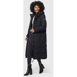 Marikoo Winterjacke "Nadeshikoo XIV", Damen, Gr. L, schwarz, Obermaterial: 100% Polyester; Innenseite: 100% Polyester; Futter: 100% Polyester; Wattierung: 100% Polyester, Jacken, extra langer Winter Mantel gesteppt