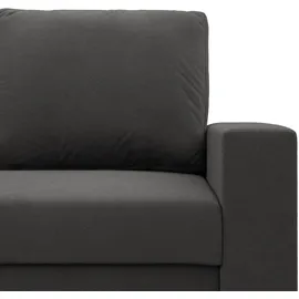 mebligo Sofa, Grau, Textil, 3-Sitzer, Rechteckig, 220x85x92 cm, Wohnzimmer, Sofas - Couches, Sofas, 3-Sitzer Sofas