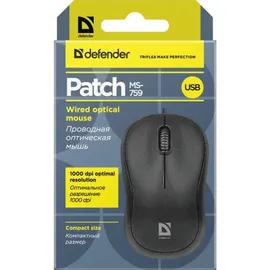 DEFENDER PATCH MS-759 Schwarz