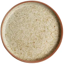 Olympia Canvas flacher runder Teller, Weizen, 18cm,