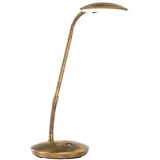 Steinhauer Bürolampe Tischleuchte, Schreibtischlampe Dimmbar LED Pushdimmer Bronze