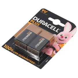 Duracell Plus 9V 6LR61 E-Block Batterie - 2er-Pack