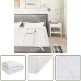 The Living Store - Vidaxl Matratzenschoner Weiß 180x200 Cm