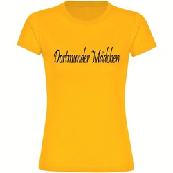 multifanshop T-Shirt Damen Dortmund - Dortmunder Mädchen - Frauen gelb S
