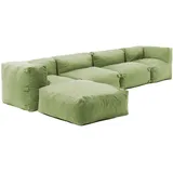 Oviala Gartensofa, Grün, Textil, 85x65x340 cm, Loungemöbel, Gartensofas