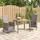vidaXL Garten-Essgruppe 3-tlg. Grau