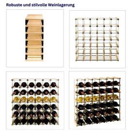 Proregal Weinregal 52,5 x 62,5 x 24,5 cm Natur