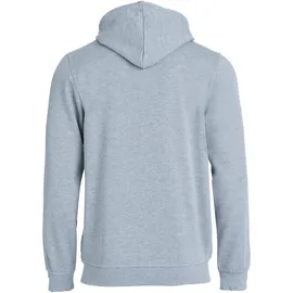 New Wave Rundhalspullover Basic Hoody Full Zip Grau 4XL