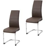 Hti-Living Schwingstuhl SallyC PU Braun