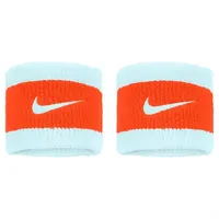 Nike 2er Pack NIKE Swoosh Schweißbänder 450 - glacier blue/safety orange/glacier blue