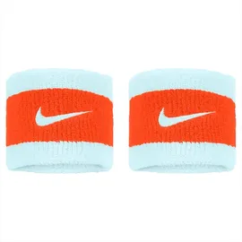 Nike 2er Pack NIKE Swoosh Schweißbänder 450 - glacier blue/safety orange/glacier blue