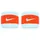 Nike 2er Pack NIKE Swoosh Schweißbänder 450 - glacier blue/safety orange/glacier blue