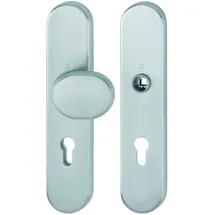 HOPPE Schutzgarnitur E86G/3331/3310 Edelstahl grau