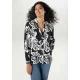 Aniston SELECTED Schlupfbluse schwarz/weiß 40