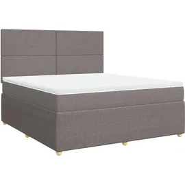 vidaXL Boxspringbett 180 x 200 cm Taupe
