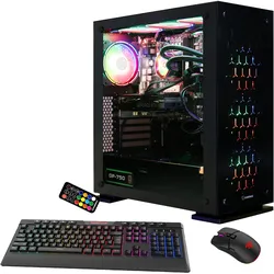GAMEMAX Gaming-PC "Onyx II 7287", schwarz, Microsoft Windows 11 Home (64 Bit), 32 GB RAM 2000 GB SSD, Computer, DDR5-RAM, Windows 11