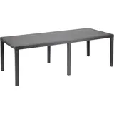 PROGARDEN Ausziehetisch 220 x 90 x 72 cm anthrazit