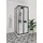 Deante Boro Duschsystem mit Armatur Schwarz 3 Strahlarten