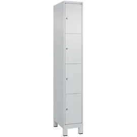 C+P Fächerschrank ""Classic Plus"", 4 Fächer übereinander, Abteilbreite 30 cm, mit Füßen, Reinorange (RAL 2004), 195x120x50 cm/ 16 Fächer