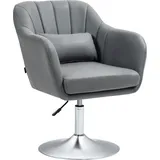 Homcom Drehstuhl Polyester Grau