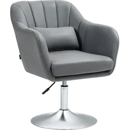 Homcom Drehstuhl Polyester Grau