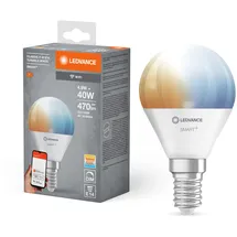 LEDVANCE Smart+ WiFi LED-Lampe Tropfenform E14/5,5W 470lm Tunable White