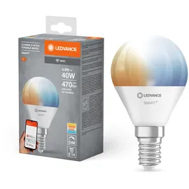 LEDVANCE Smart+ WiFi LED-Lampe Tropfenform E14/5,5W 470lm Tunable White