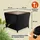 CASARIA Beistelltisch 45 x 45 x 40 cm Schwarz