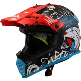 LS2 MX437J Fast Evo 2 II Mini Starmaw schwarz/rot/blau M