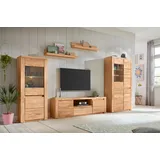 Home Affaire Wohnwand »Burani«, (Set, 4 St.), teilmassives Holz, braun