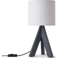 Paco Home Tischleuchte Dreibein Nachttischlampe Stehlampe E27 Stoff Lampenschirm